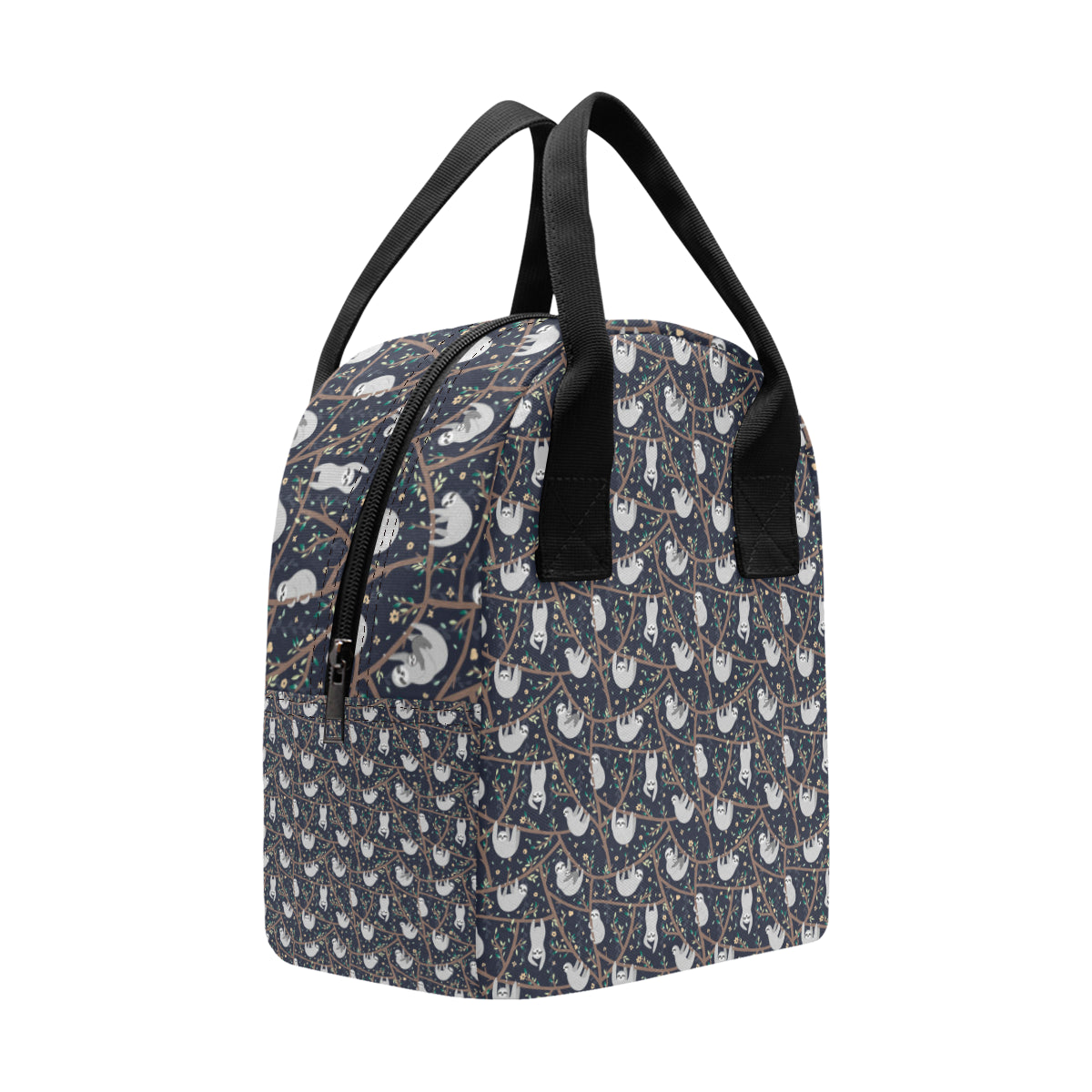 Sloth Happy Design Themed Print Insulated Lunch Bag