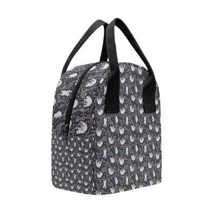 Sloth Happy Design Themed Print Insulated Lunch Bag