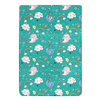 Narwhal Pattern Print Design 04 Women's Trifold Wallet