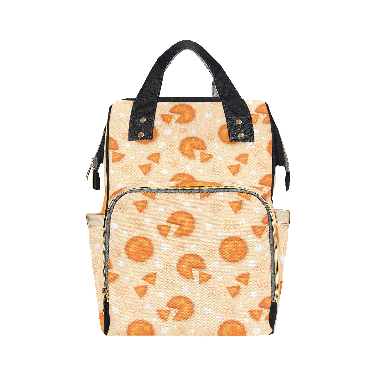 Pie Pattern Print Design A01 Diaper Bag Backpack