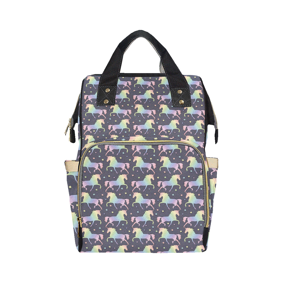 Rainbow Pattern Print Design A05 Diaper Bag Backpack