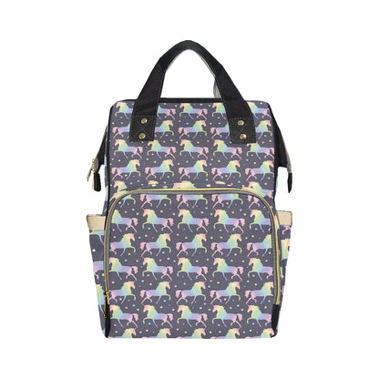 Rainbow Pattern Print Design A05 Diaper Bag Backpack