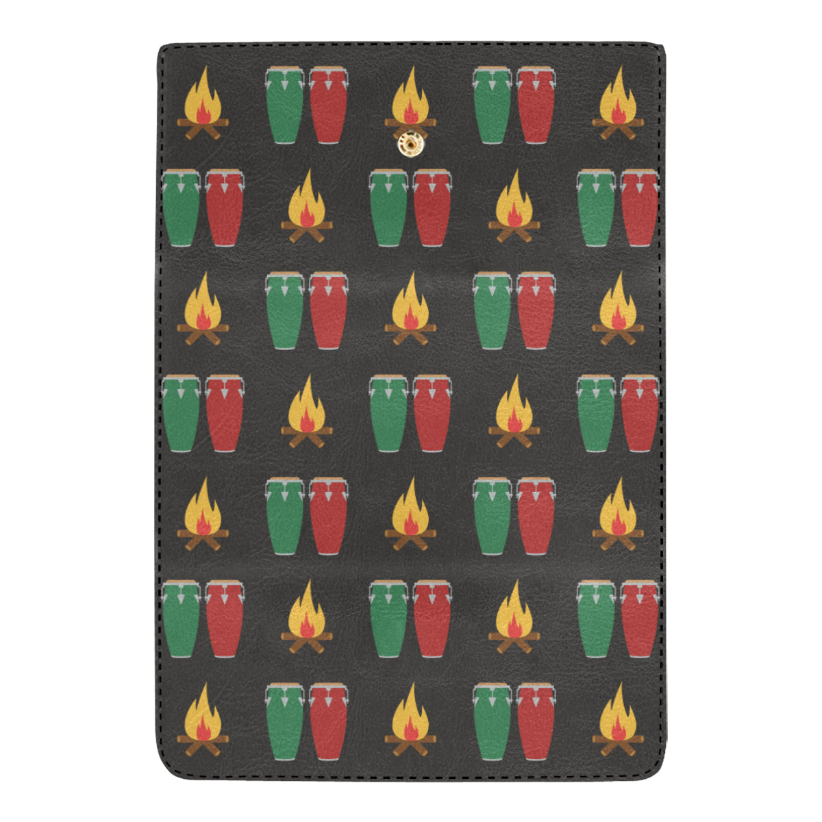 Conga Pattern Print Design 01 Women's Trifold Wallet