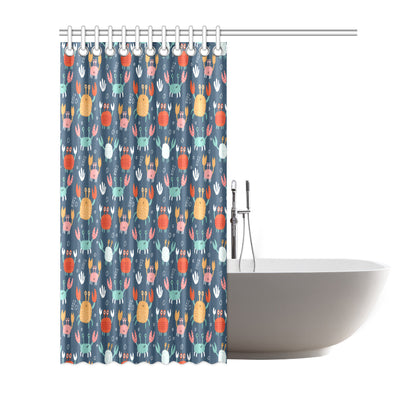 Crab Pattern Print Design 05 Shower Curtain