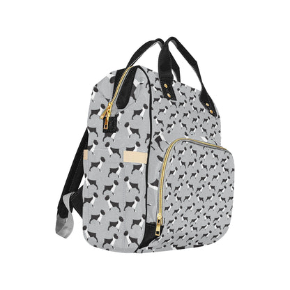 Boxers Pattern Print Design 01 Diaper Bag Backpack