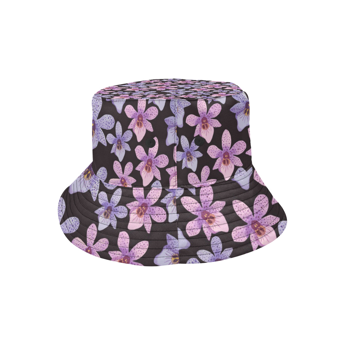 Orchid Pattern Print Design OR08 Unisex Bucket Hat