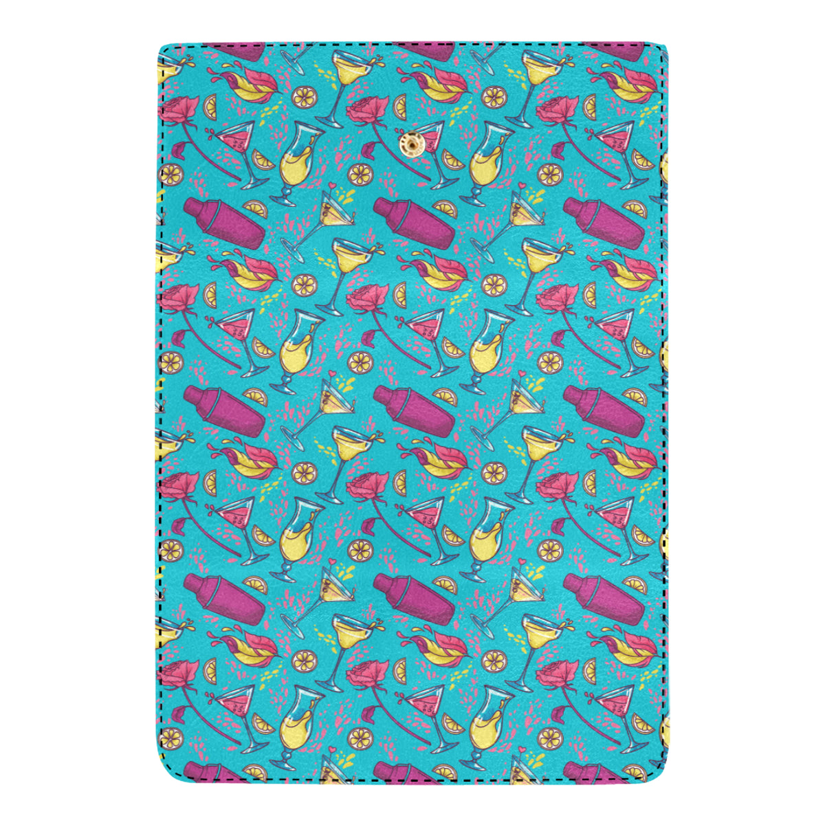 Cocktail Pattern Print Design 03 Women's Trifold Wallet
