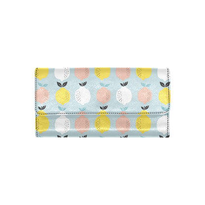 Citrus  Pattern Print Design 03 Women's Trifold Wallet