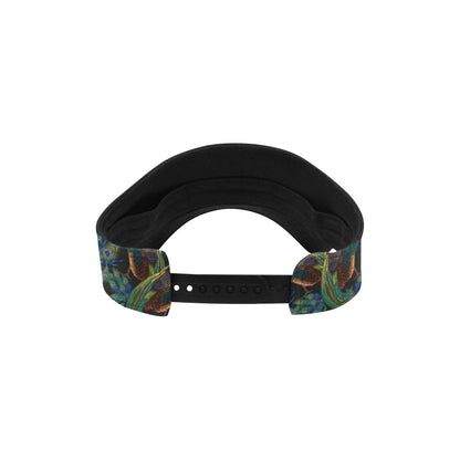 Peacock Themed Design Print Unisex Sun Visor