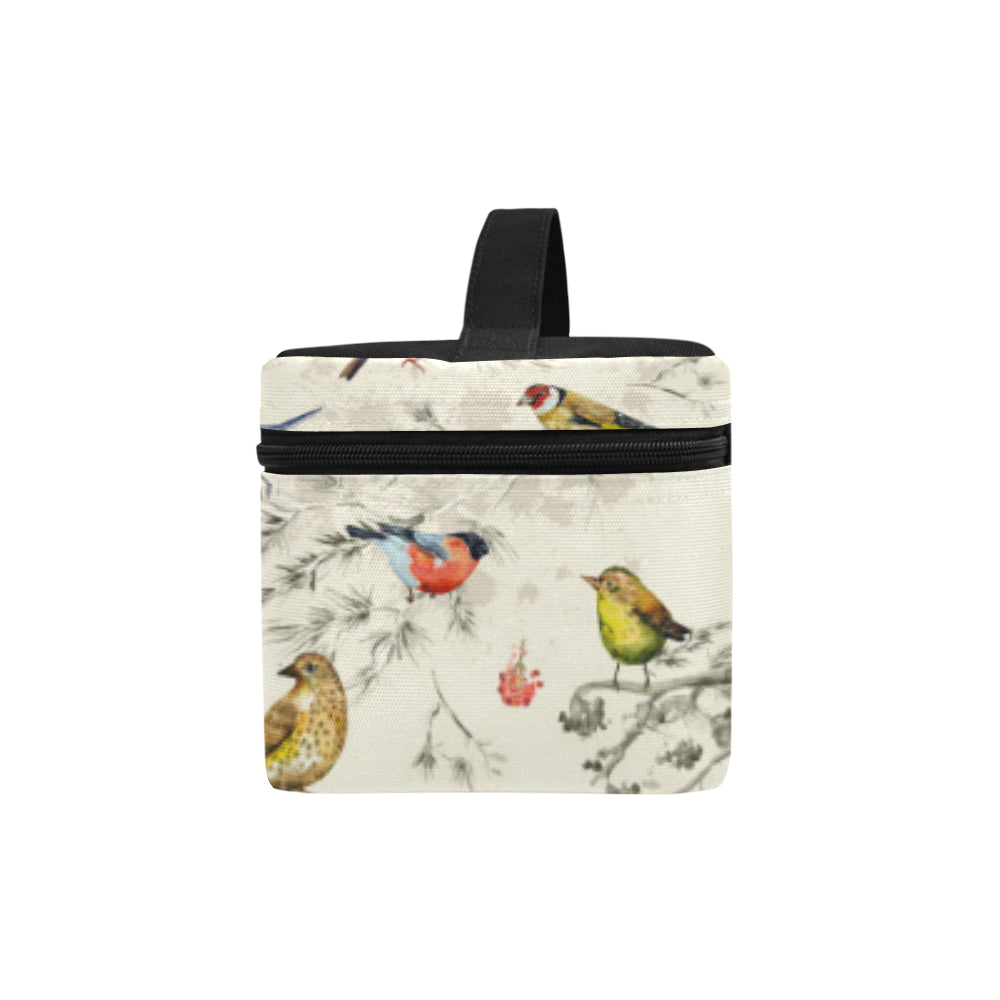 Bird Watercolor Design Pattern Makeup Bag