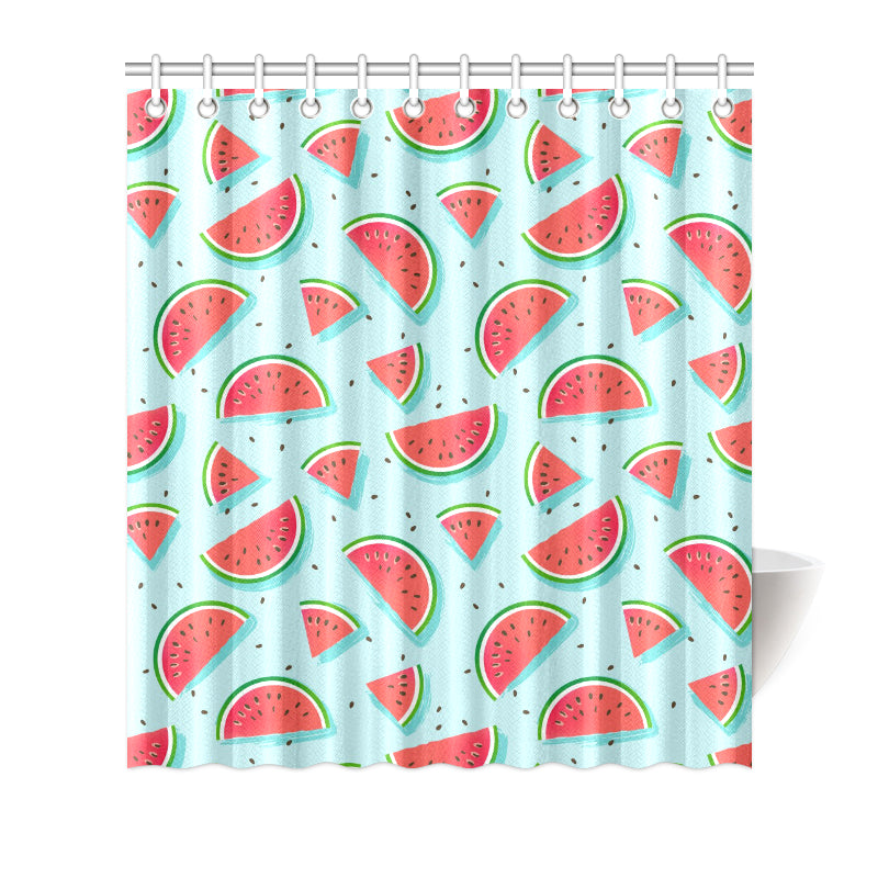 Watermelon Pattern Print Design WM03 Shower Curtain