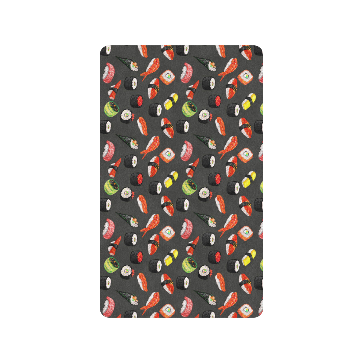 Sushi Design Print Rubber Doormat