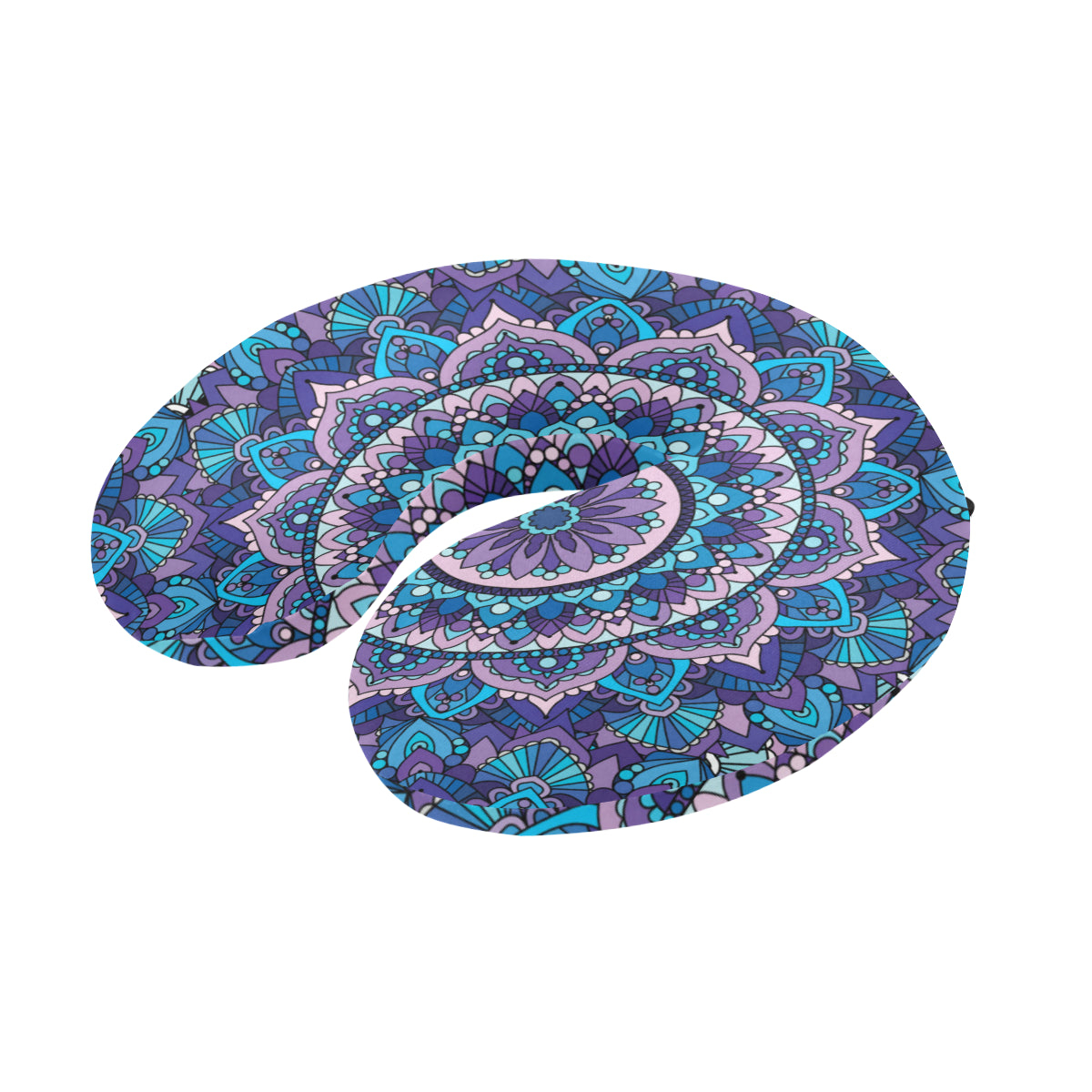 Mandala Pattern Print Design 04 U-Shaped Travel Neck Pillow