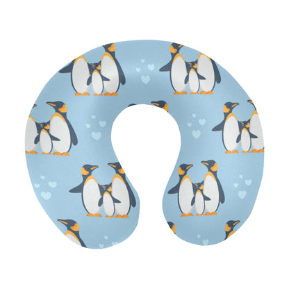 Penguin Pattern Print Design A04 U-Shaped Travel Neck Pillow