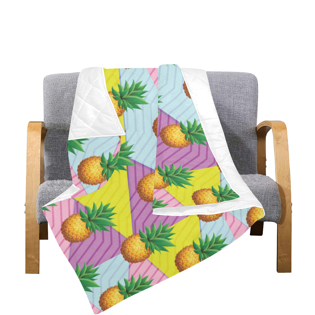 Pineapple Pattern Print Design PP05 Premium Quilt