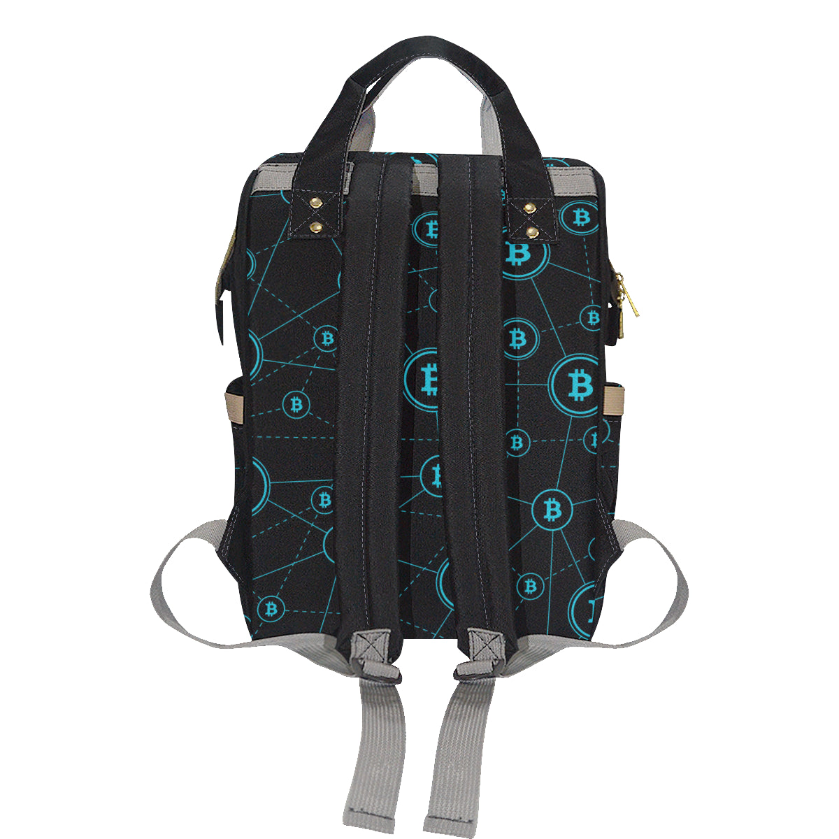 Cryptocurrency Pattern Print Design 01 Diaper Bag Backpack