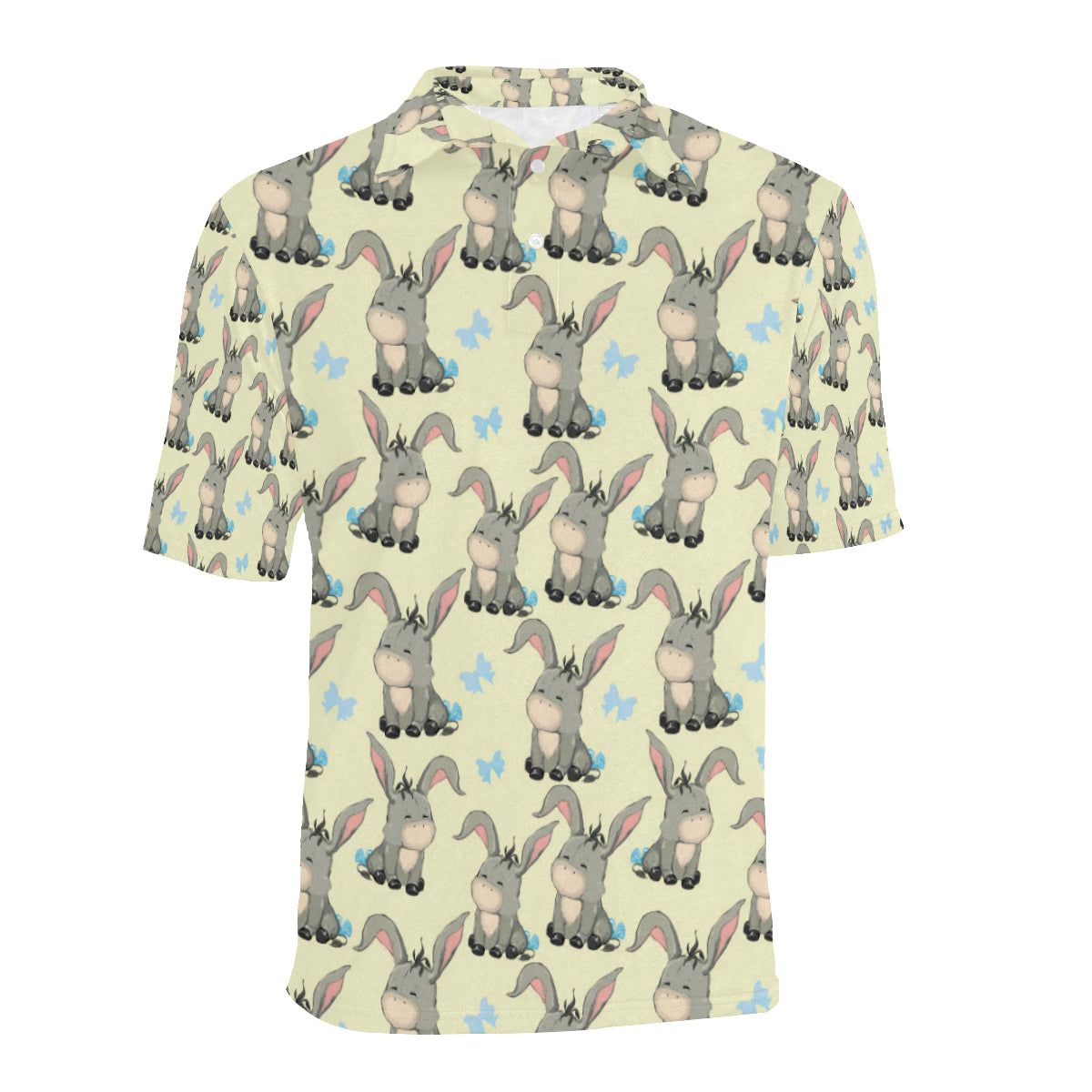 Donkey Baby Pattern Print Design 02 Men Polo Shirt