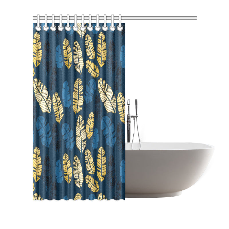 Banana Leaf Pattern Print Design BL09 Shower Curtain