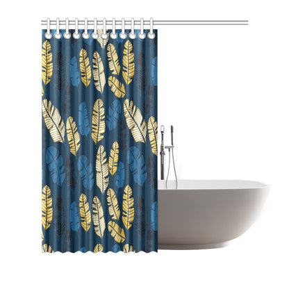 Banana Leaf Pattern Print Design BL09 Shower Curtain