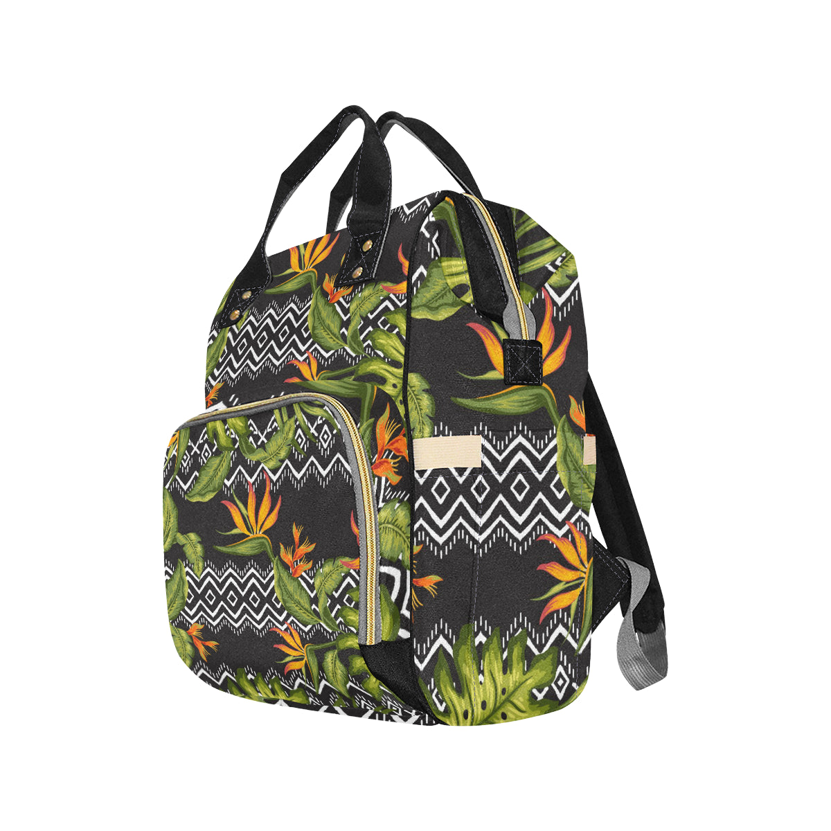 Bird Of Paradise Pattern Print Design BOP07 Diaper Bag Backpack