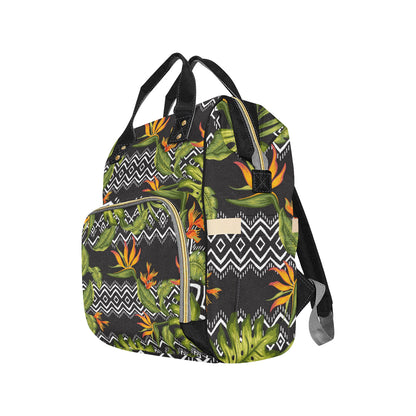 Bird Of Paradise Pattern Print Design BOP07 Diaper Bag Backpack