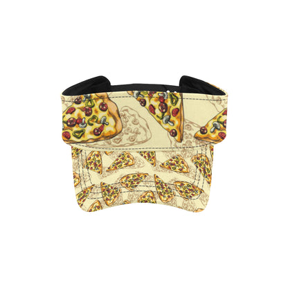 Pizza Pattern Print Design A01 Unisex Sun Visor