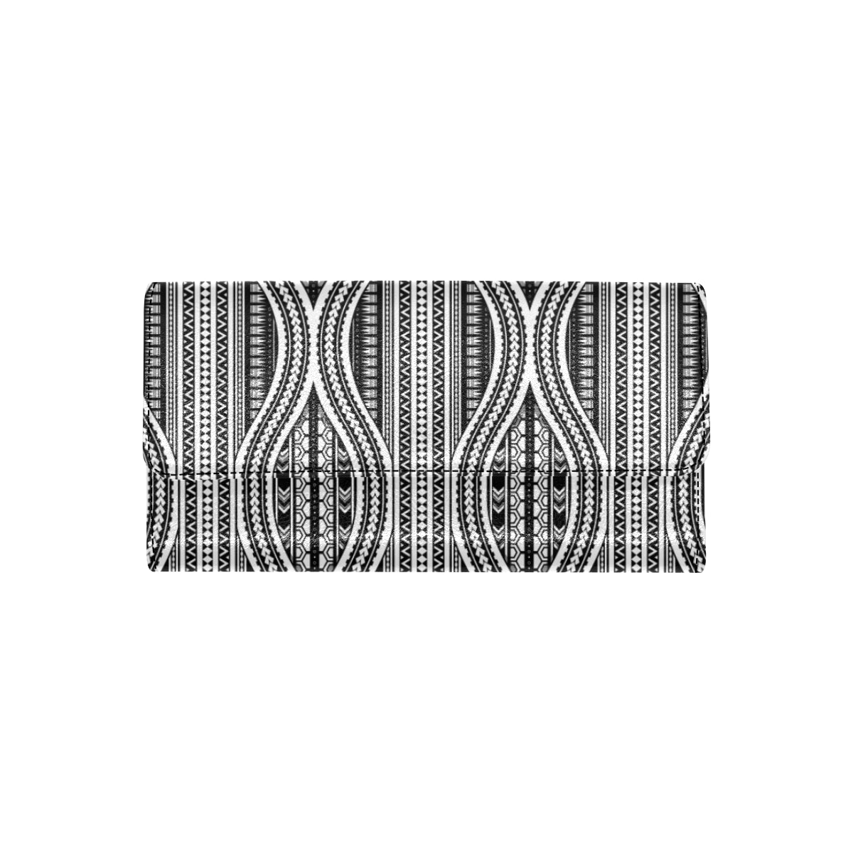 Polynesian Tribal Style Women's Trifold Wallet