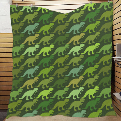T Rex Pattern Print Design A03 Premium Quilt