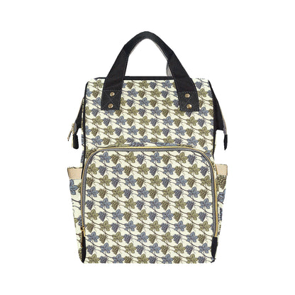 Grape Pattern Print Design GP03 Diaper Bag Backpack
