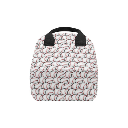 Baseball Pattern Insulated Lunch Bag