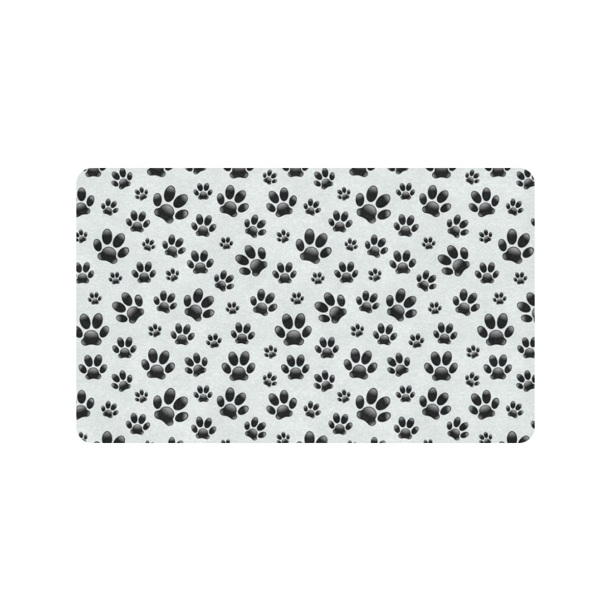 Paw Themed Print Rubber Doormat