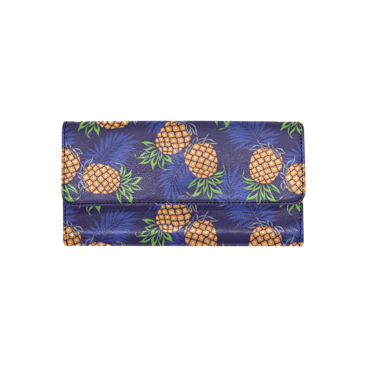 Pineapple Pattern Print Design PP02 Women's Trifold Wallet