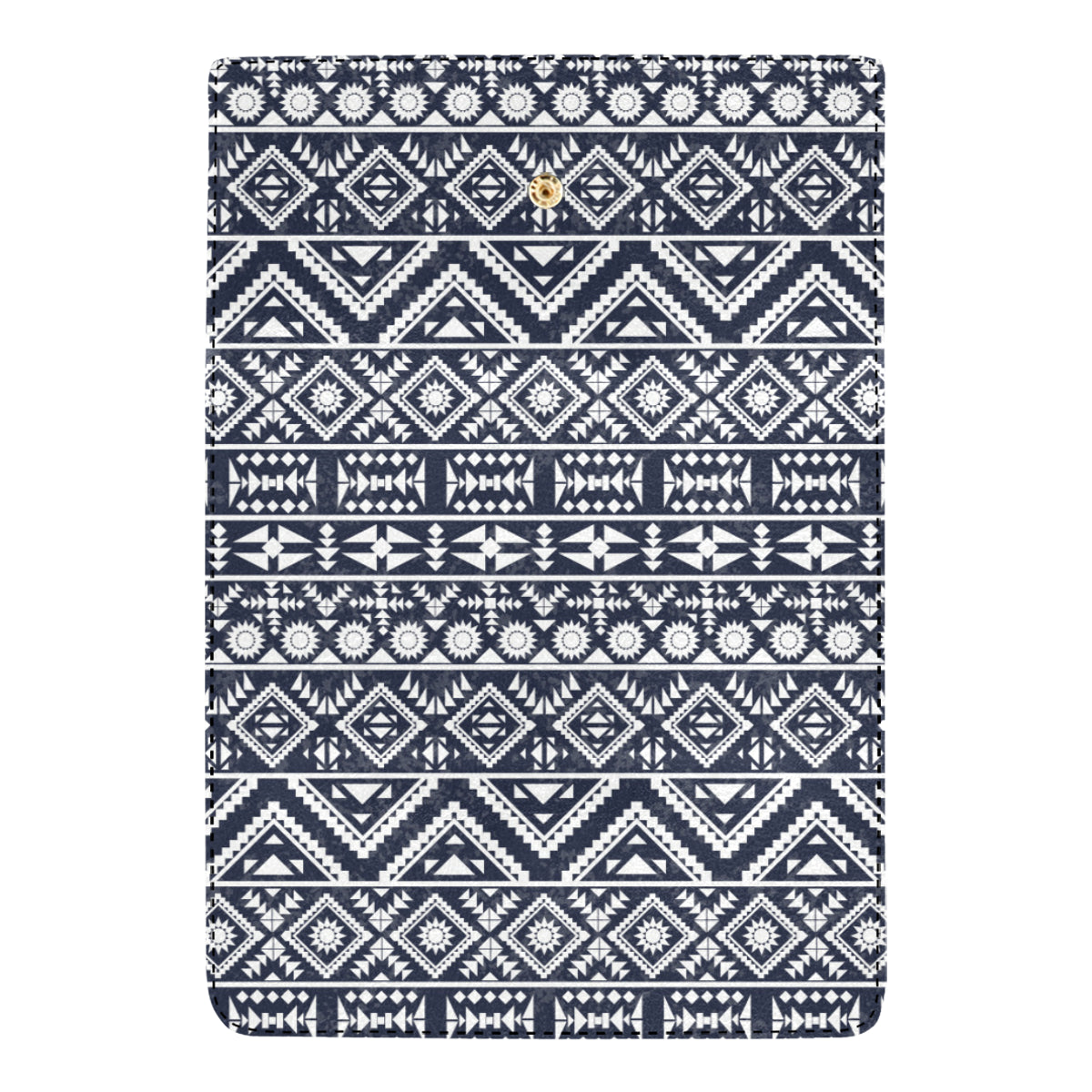 Blue White Tribal Aztec Women's Trifold Wallet