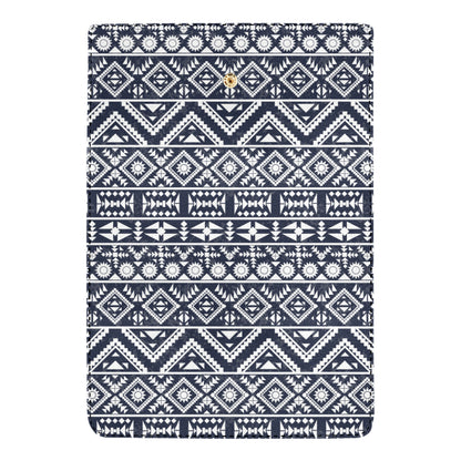 Blue White Tribal Aztec Women's Trifold Wallet
