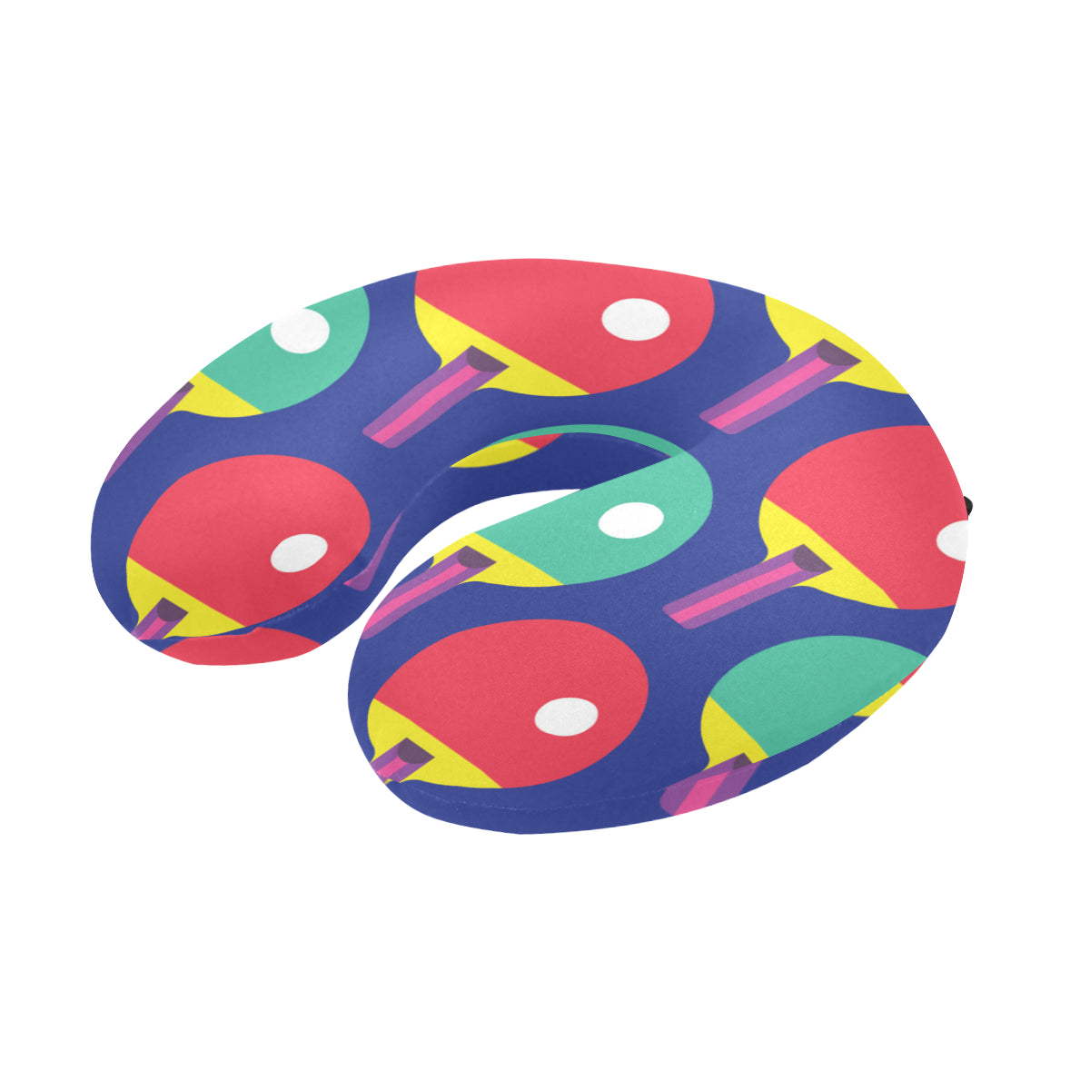Ping Pong Pattern Print Design A03 U-Shaped Travel Neck Pillow