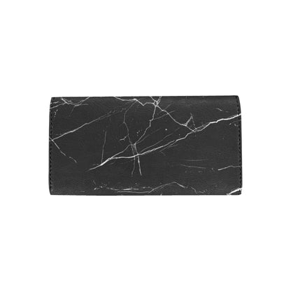 Marble Pattern Print Design 04 Women's Trifold Wallet