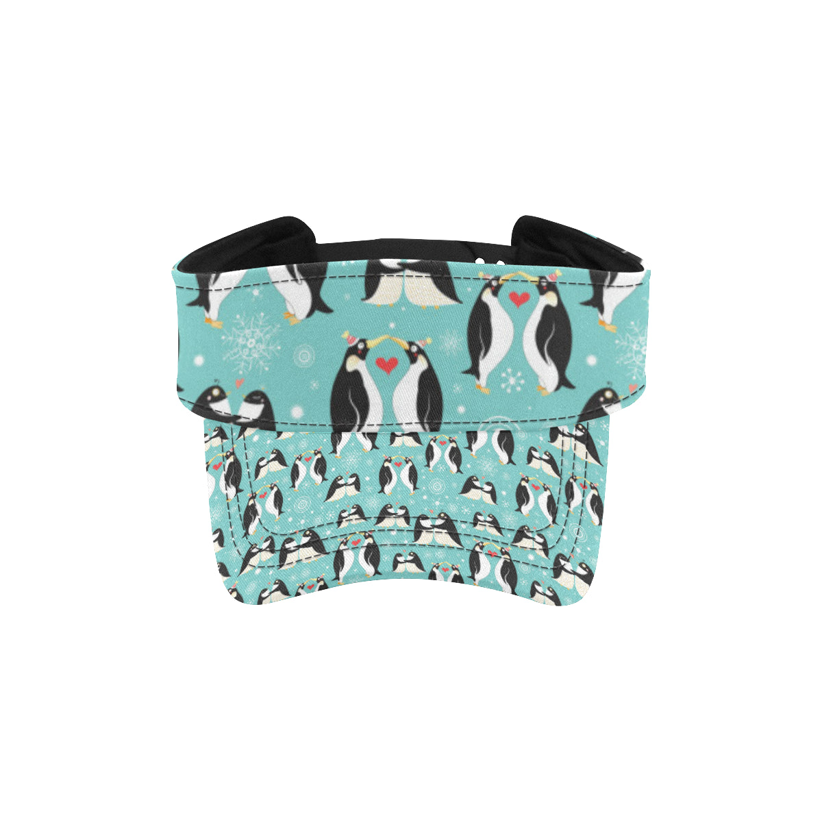 Penguin Love Print Unisex Sun Visor