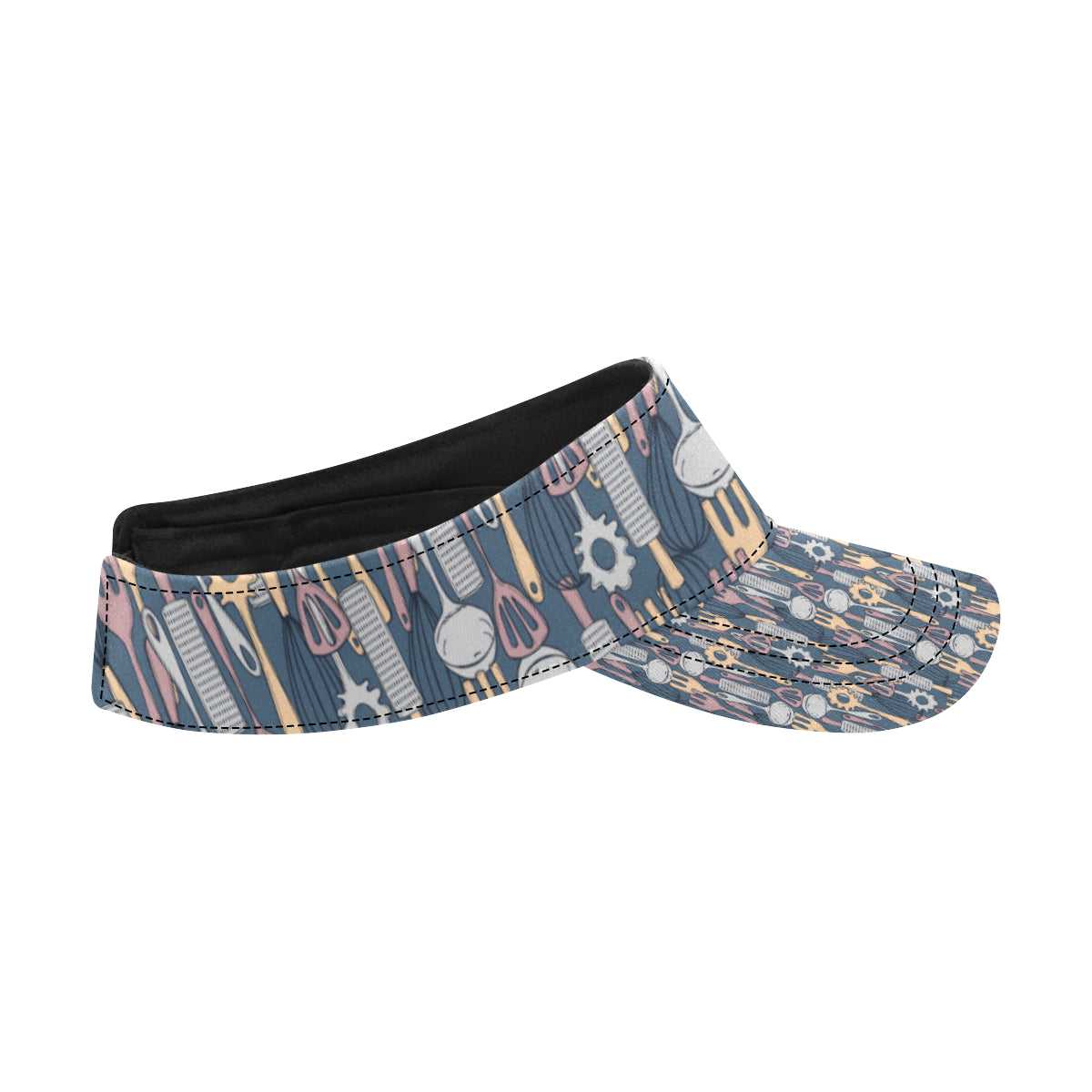 Cooking Kitchen Tools Pattern Print Design 05 Unisex Sun Visor