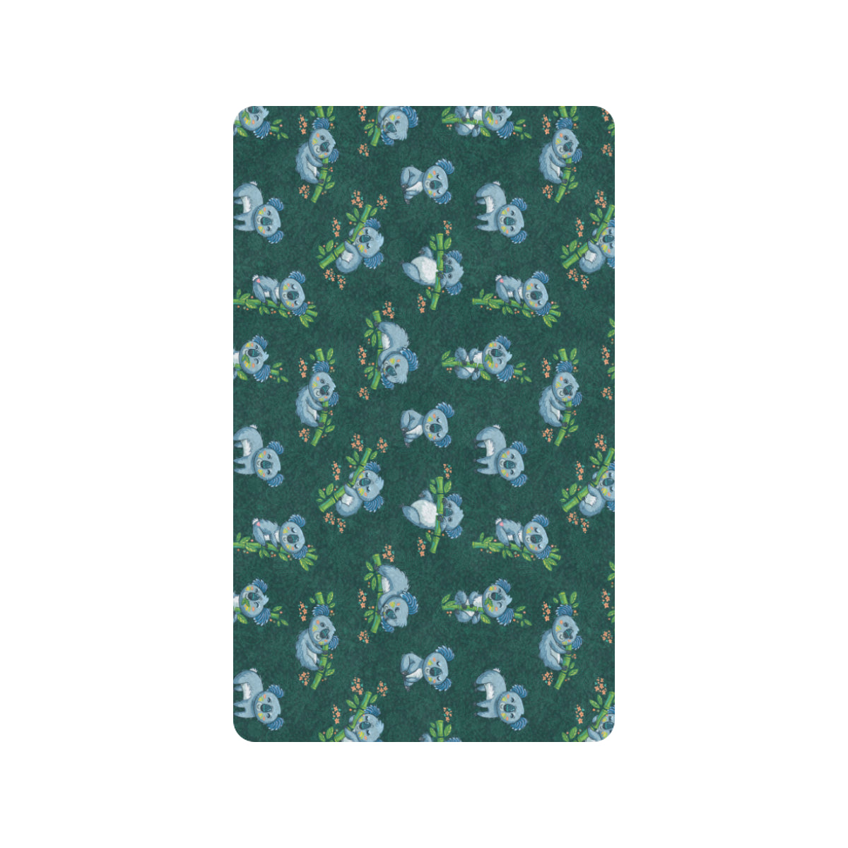 Koala Blue Design Print Rubber Doormat