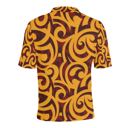 Maori Pattern Print Design 02 Men Polo Shirt