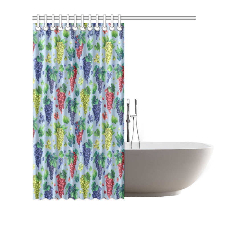 Grape Pattern Print Design GP06 Shower Curtain