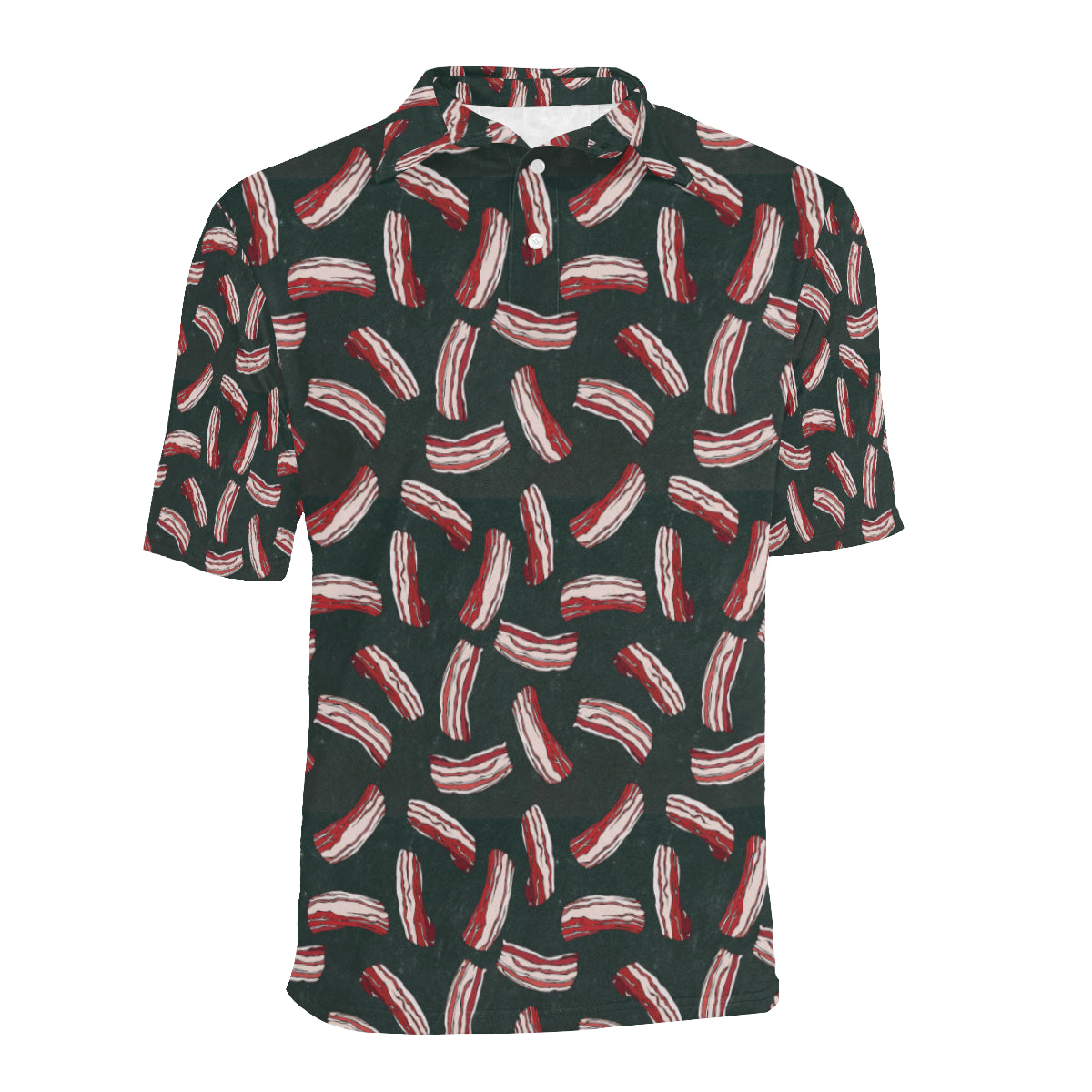 Bacon Pattern Print Design 02 Men Polo Shirt