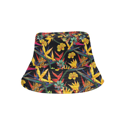 Bird Of Paradise Pattern Print Design BOP016 Unisex Bucket Hat