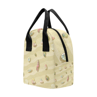 Beach with Seashell Theme Insulated Lunch Bag