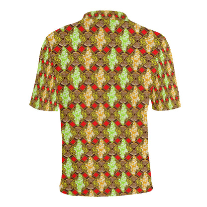African Classic Print Pattern Men Polo Shirt