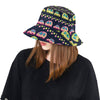 Camper Cute Camping Design No 3 Print Unisex Bucket Hat