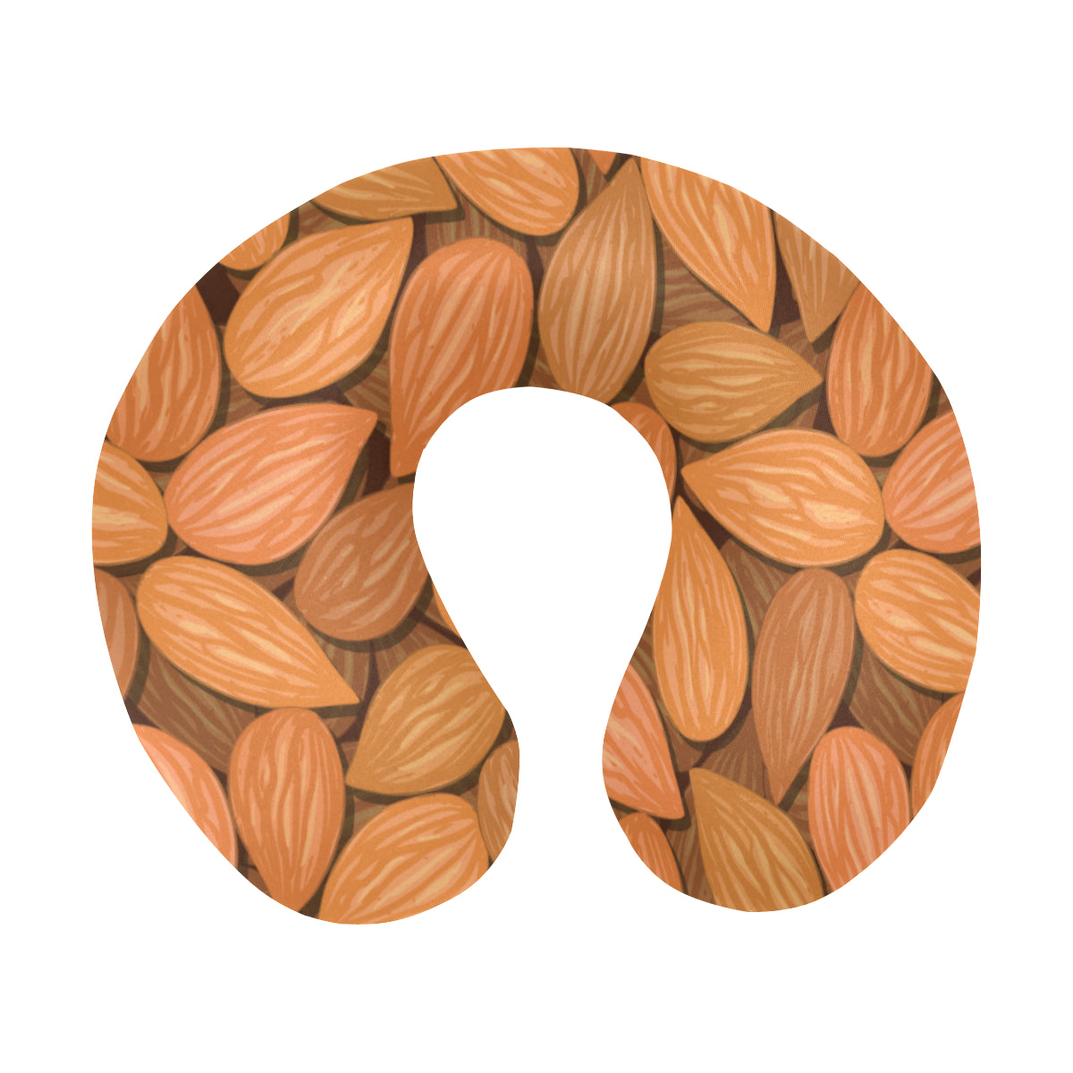 Almond Pattern Print Design 01 U-Shaped Travel Neck Pillow