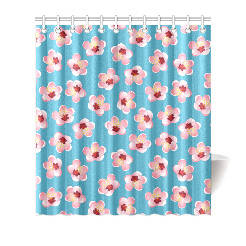 Cherry Blossom Pattern Print Design CB09 Shower Curtain