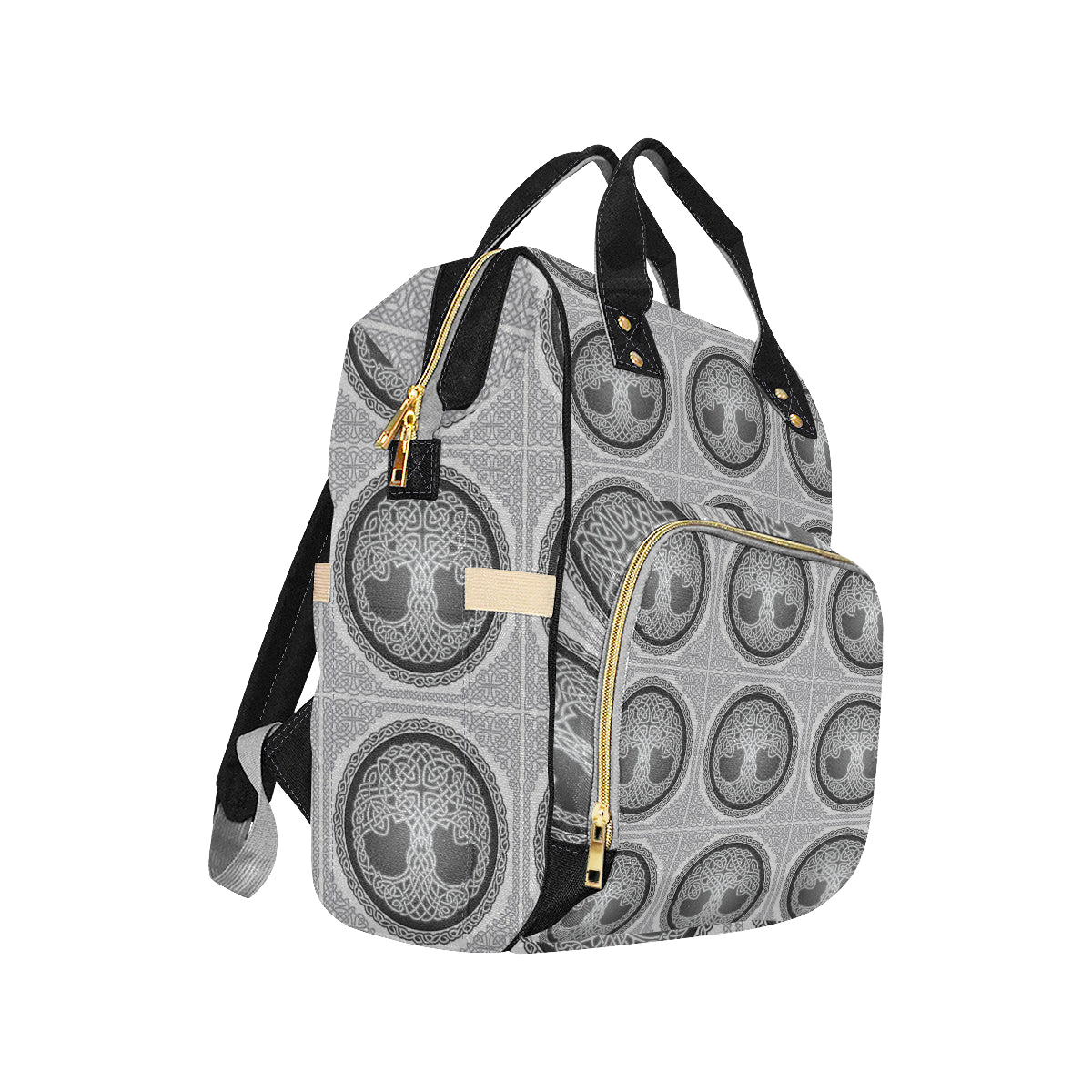 Celtic Tree of life Print Diaper Bag Backpack
