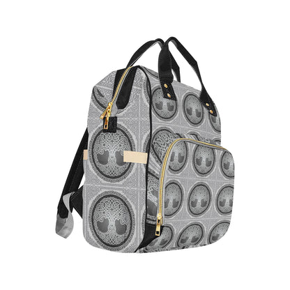 Celtic Tree of life Print Diaper Bag Backpack